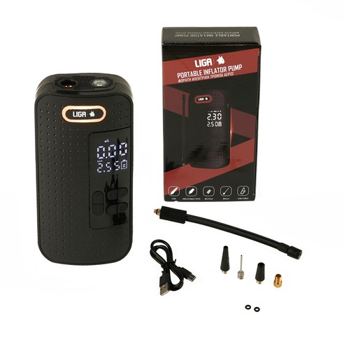 Ηλεκτρική τρόμπα αέρος φορητή (Portable electric air pump) LIGASPORT Ηλεκτρική τρόμπα αέρος φορητή (Portable electric air pump) LIGASPORT