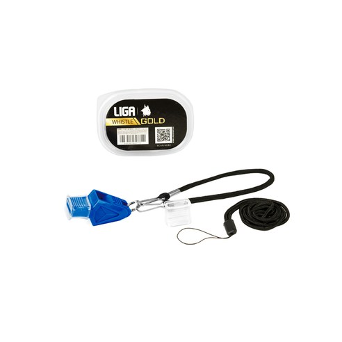 Σφυρίχτρα πλαστική gold με κορδόνι και θήκη (Plastic whistle gold with lanyard and case) LIGASPORT Σφυρίχτρα πλαστική gold με κορδόνι και θήκη (Plastic whistle gold with lanyard and case) LIGASPORT