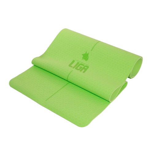 TPE yoga mat (original) 183cm*61cm*0,6cm (GREEN) LIGASPORT* TPE yoga mat (original) 183cm*61cm*0,6cm (GREEN) LIGASPORT*